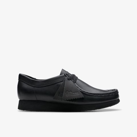 Wallabee Kid — Black Leather
