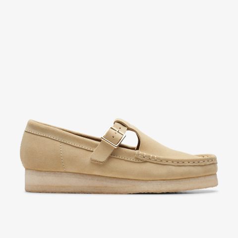 Wallabee T-Bar — Maple Suede