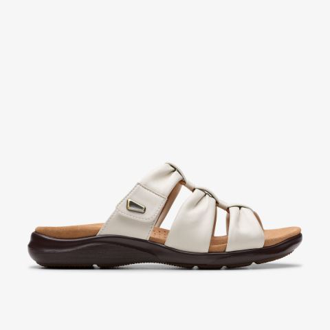 Kitly Slide — Cream Leather