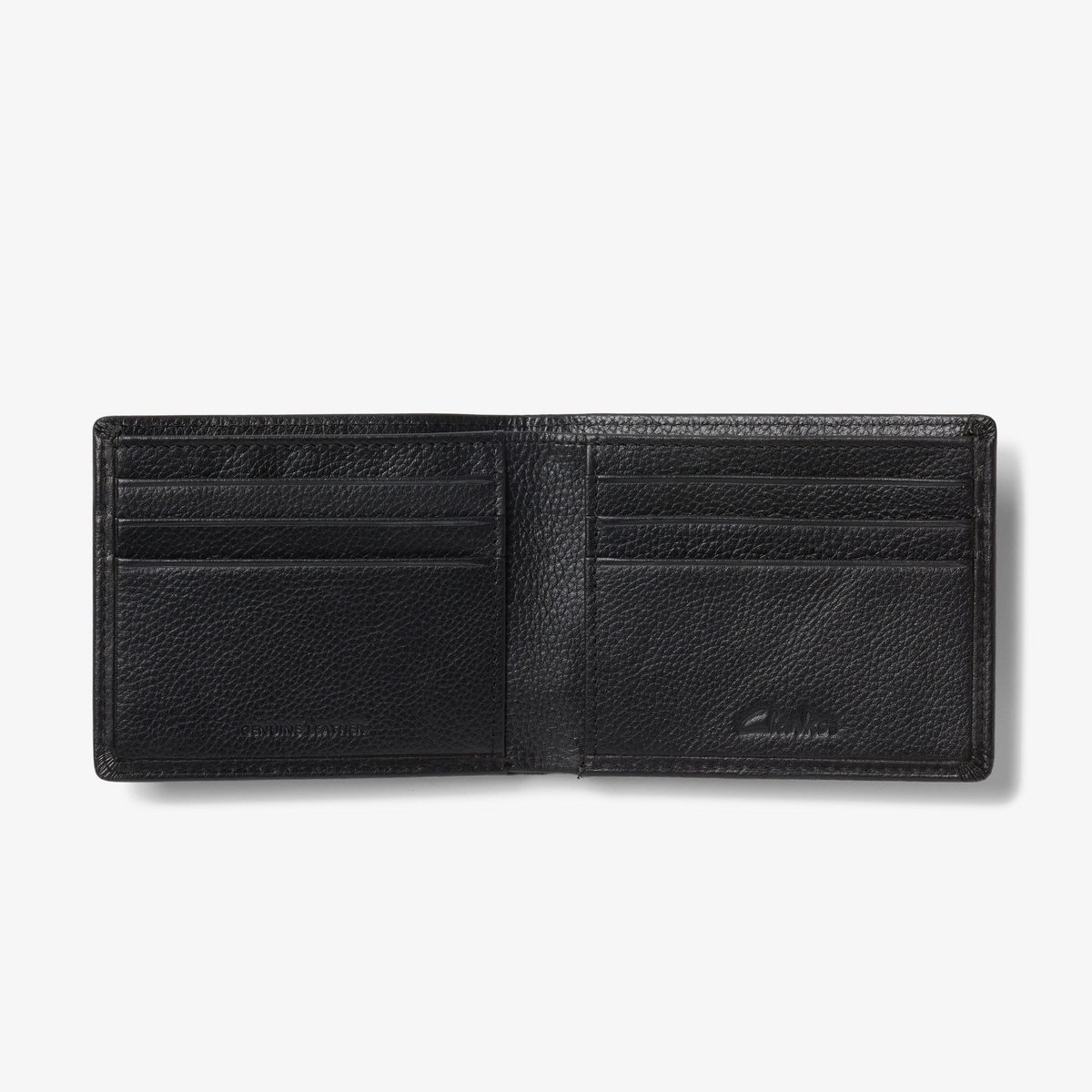 Pebbled Leather Slimfold Wallet detail