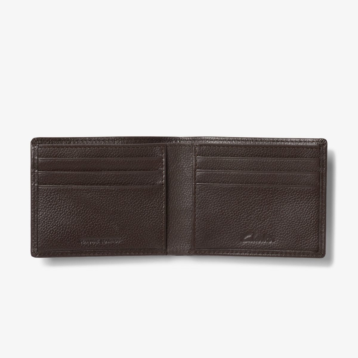 Pebbled Leather Slimfold Wallet detail