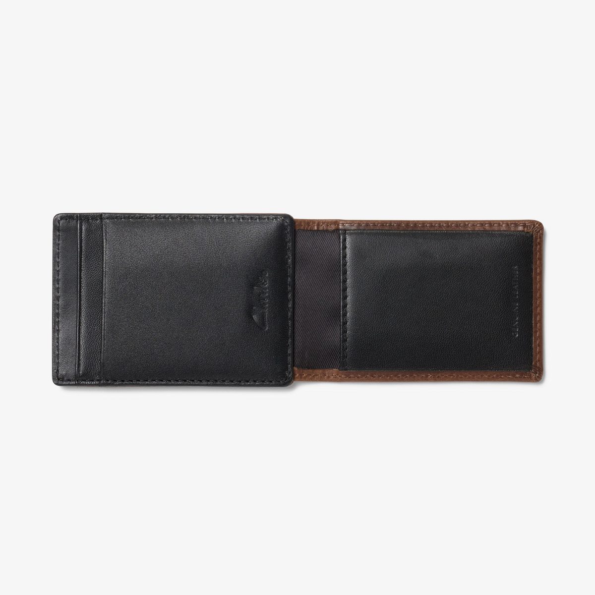 Premium Leather Wide Money Clip Wallet detail