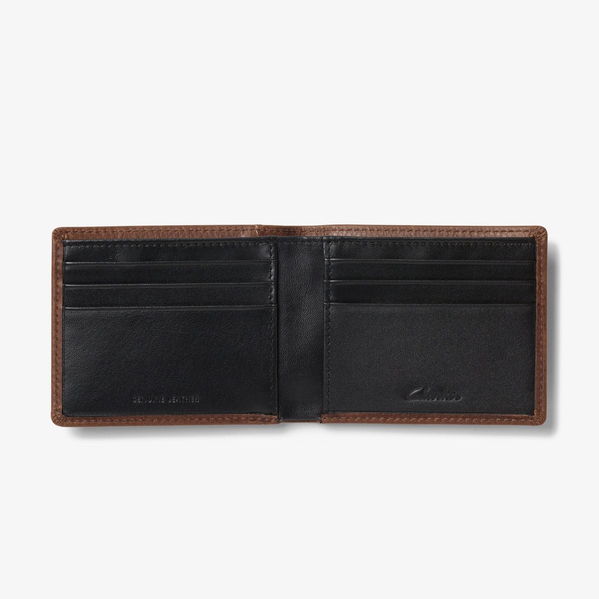 Pebbled Leather Slimfold Wallet detail