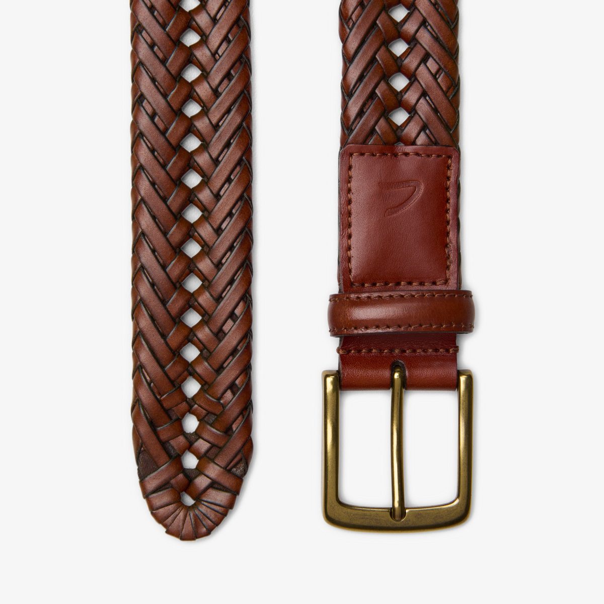 Leather Braided Belt detail