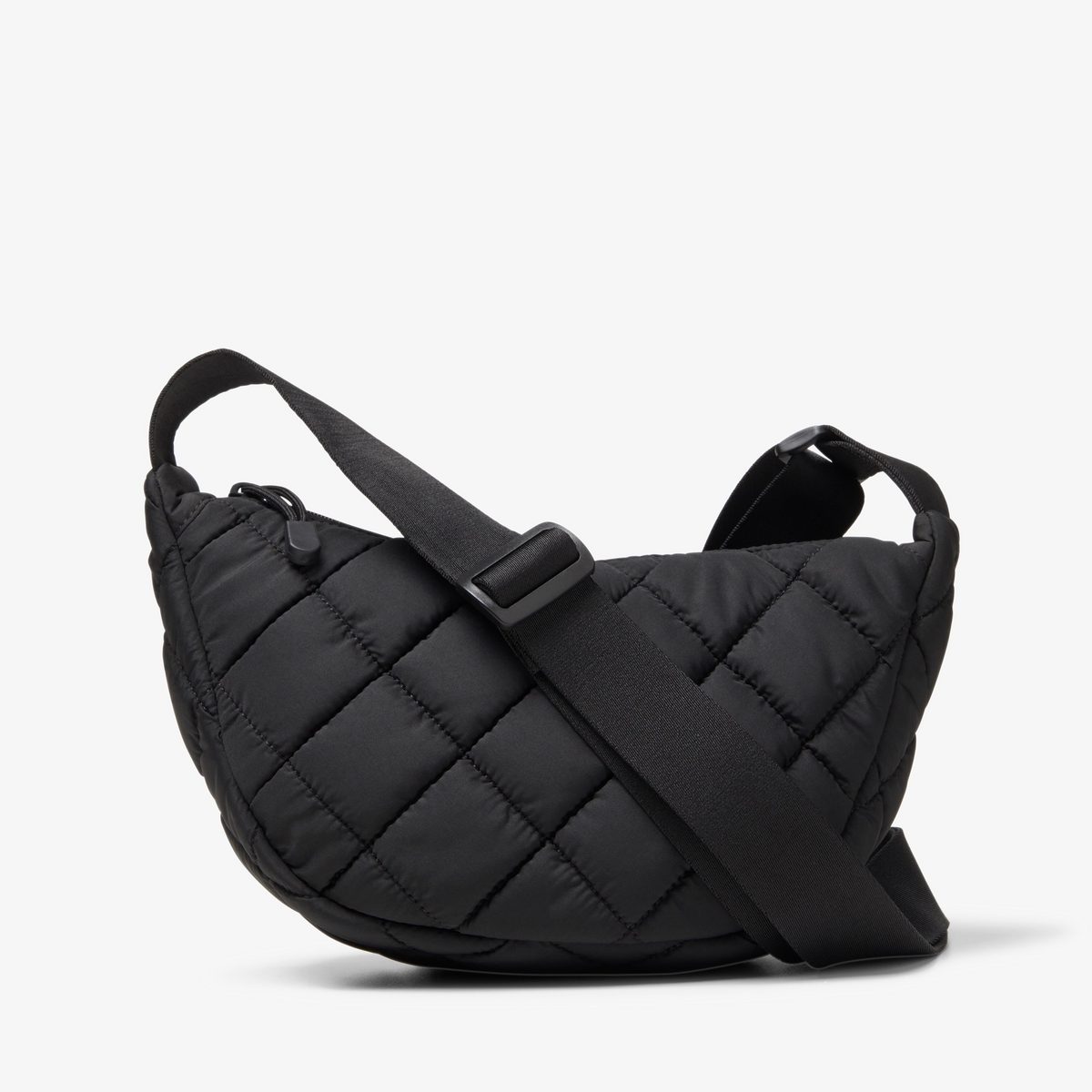 Quilted Trail Strap Crossbody Bag
