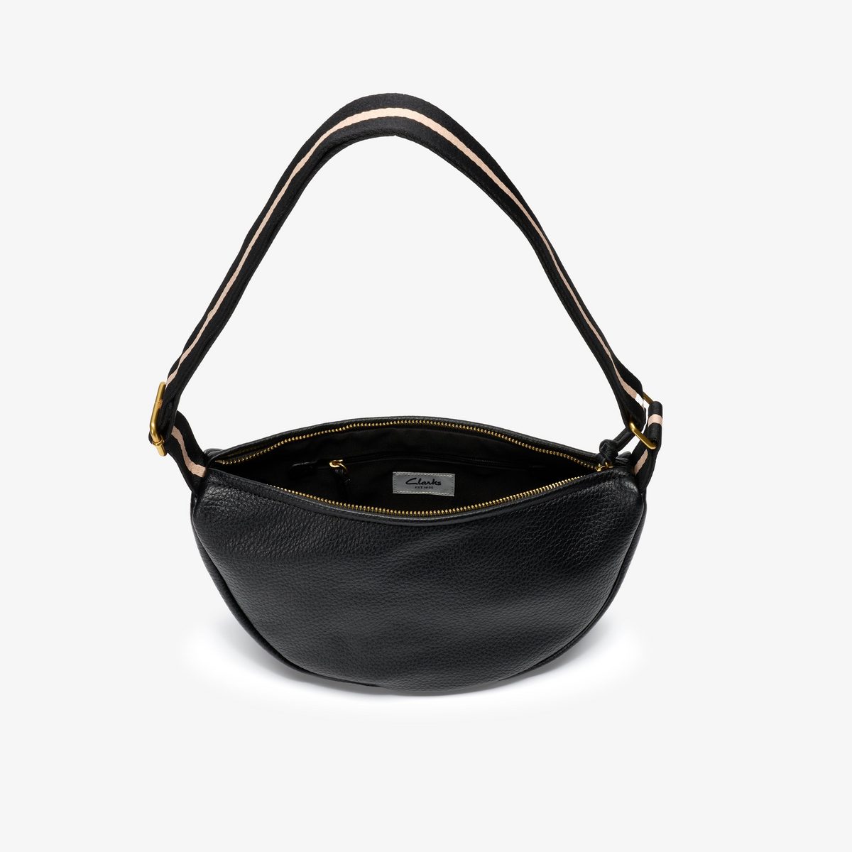 Leather Crescent Crossbody Bag  detail