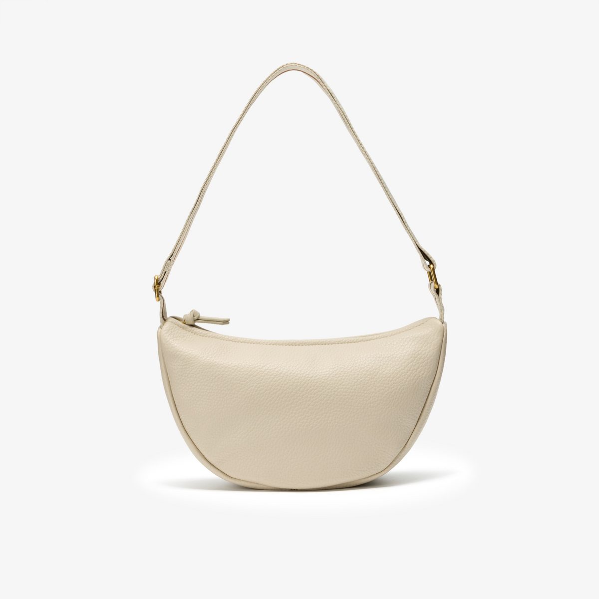 Leather Crescent Crossbody Bag