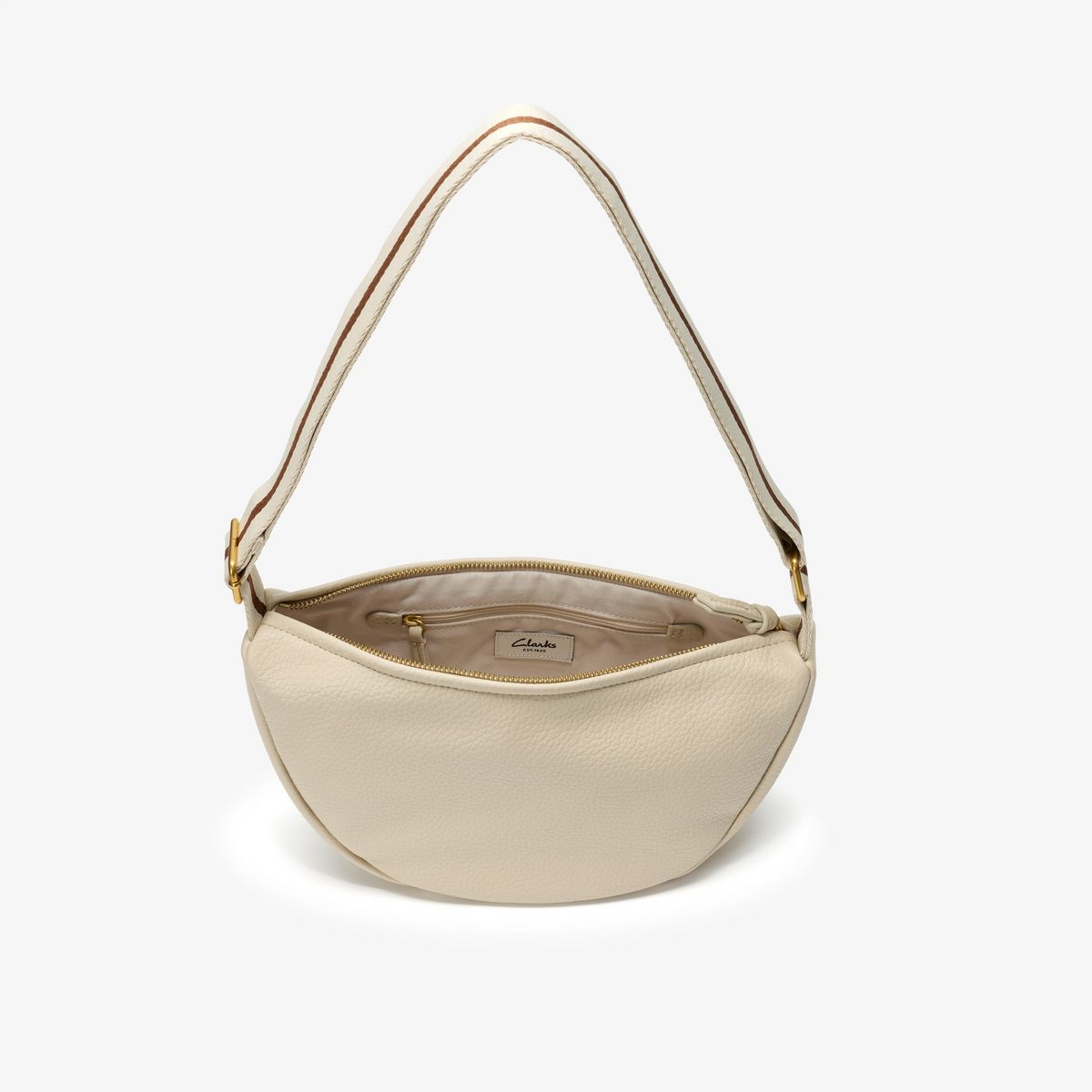 Leather Crescent Crossbody Bag detail