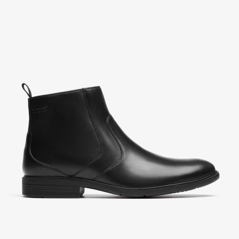Steadwell Zip Waterproof — Black Leather