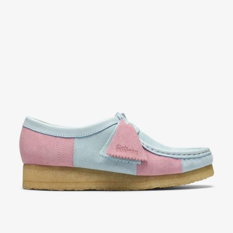 Wallabee — Pale Blue Stripe