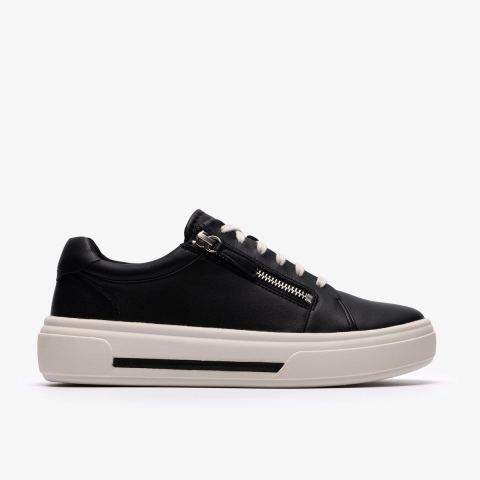 Hollyrose Zip — Black Leather