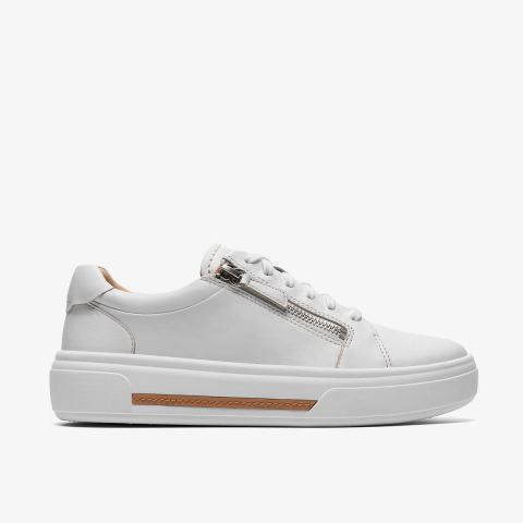 Hollyrose Zip — White Leather