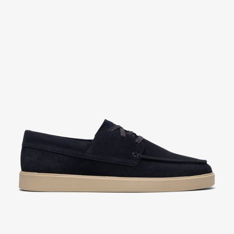Lockford Boat — Navy Suede