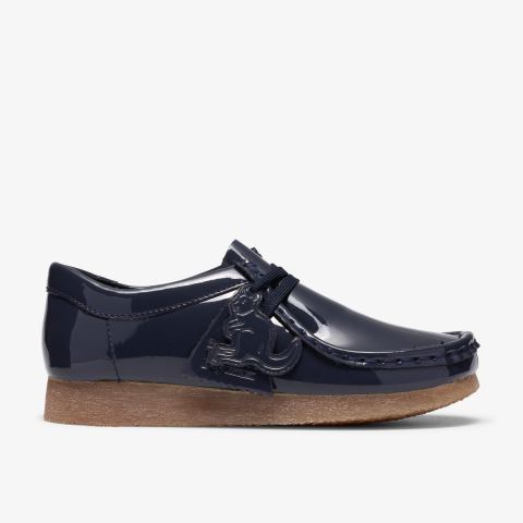 Wallabee Kid — Navy Patent