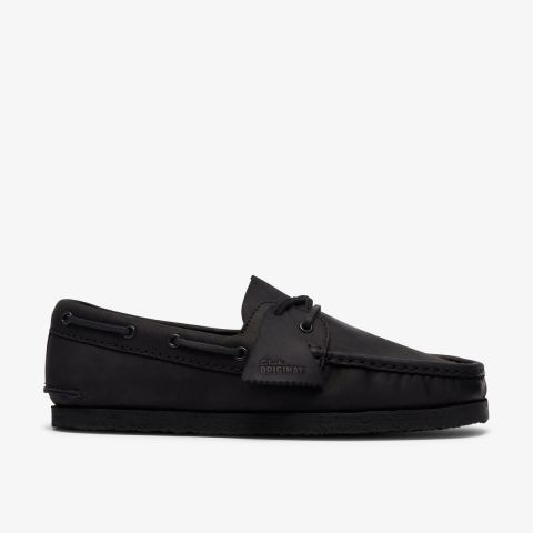 Godney Boat — Black Leather
