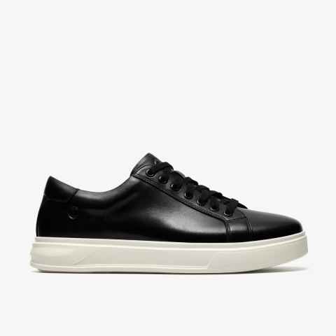 Goswell Tie — Black Leather