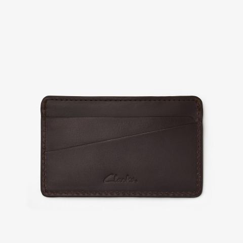 Premium Leather Card Holder — Brown