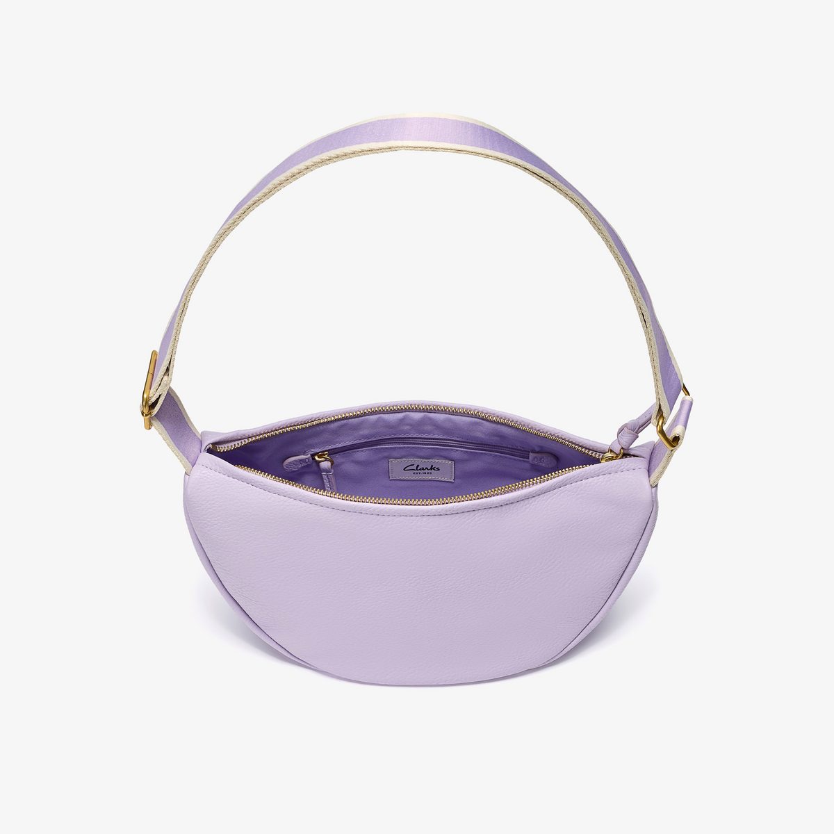 Leather Crescent Crossbody Bag detail