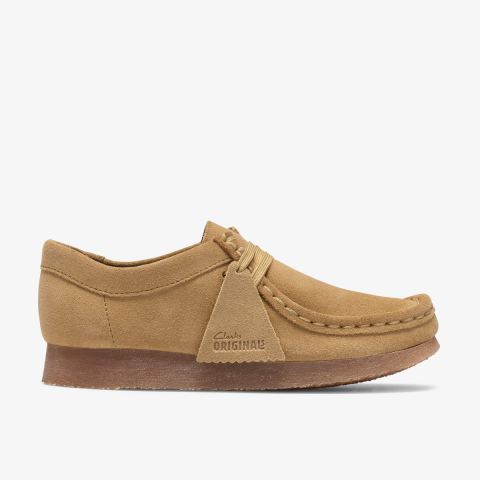 Kids Wallabee — Maple Suede