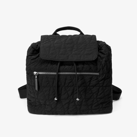 Drift Quilted Backpack — Black