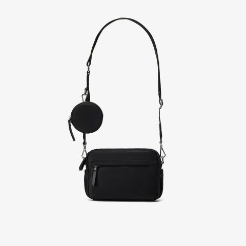 Utility Pocket Crossbody Bag — Black
