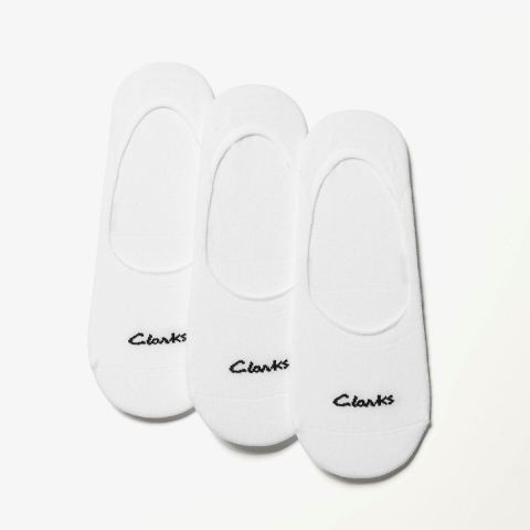 3 Pack Liner Sock — White