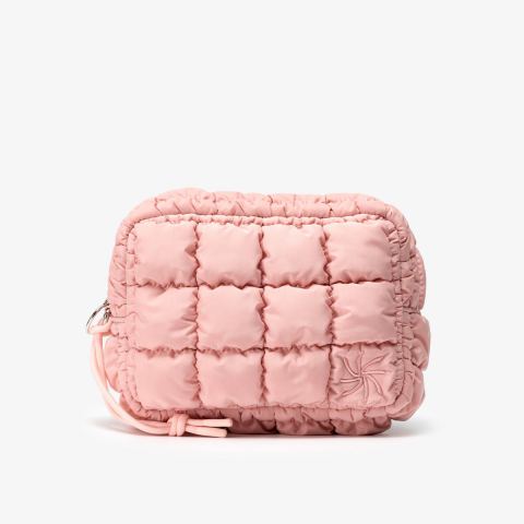 Quilted Toiletry Bag — Pink
