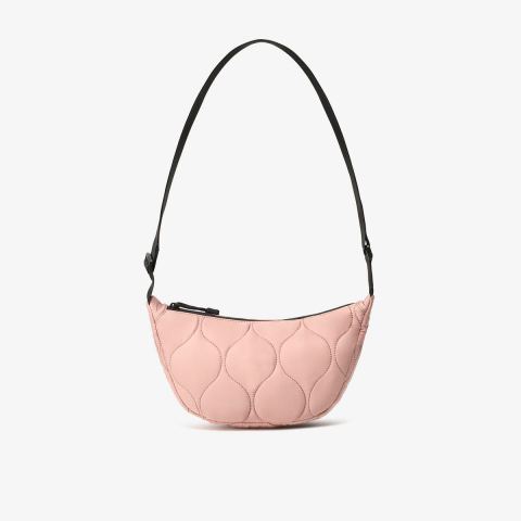 Quilted Trail 2 Strap Crossbody Bag — Light Pink