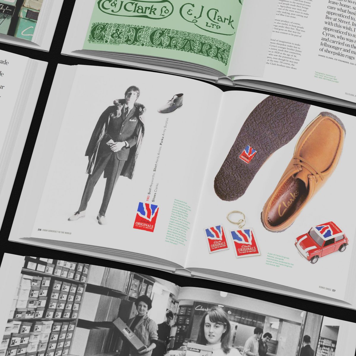 FROM SOMERSET TO THE WORLD: CLARKS A VISUAL HISTORY BOOK 1825–2025  detail