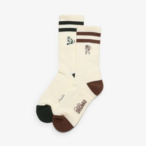 Originals 2 Pack Socks — Green/Cola