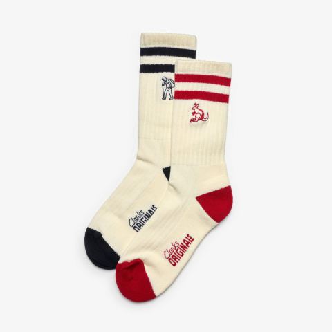 Originals 2 Pack Socks — Red/Ink