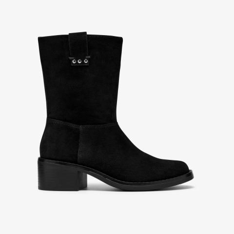 Digby Slouch — Black Suede