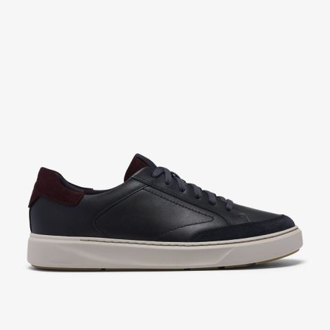 Code Tie — Navy Leather