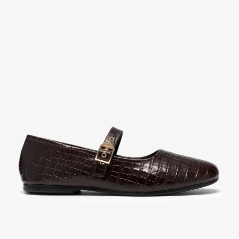 Livia Jane — Dark Brown Crocodile