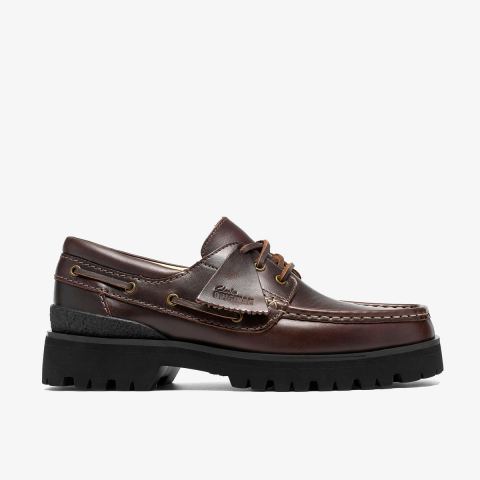 Yukoner Boat — Black/Brown Leather