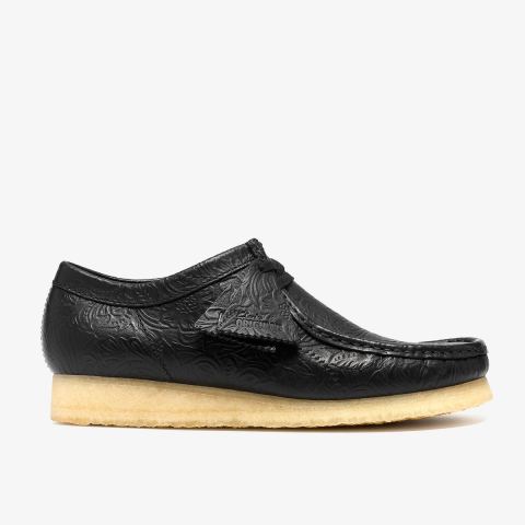 Black Leather Embossed