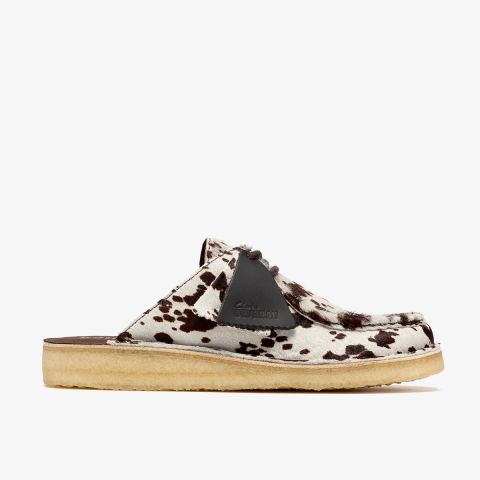 Desert Nomad Mule — Brown Cow Print