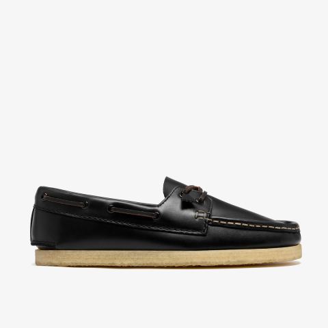 Godney Boat — Black Leather