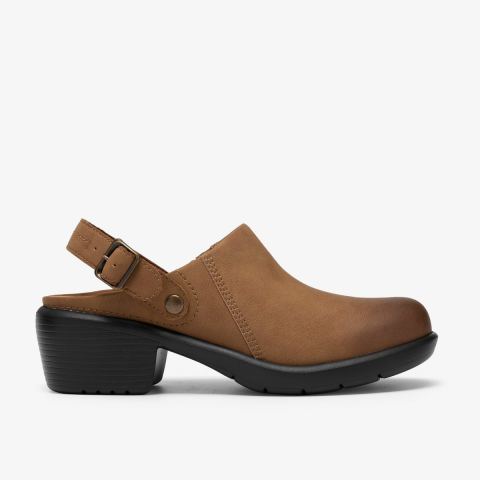 Kynnzie Mule — Dark Tan Leather