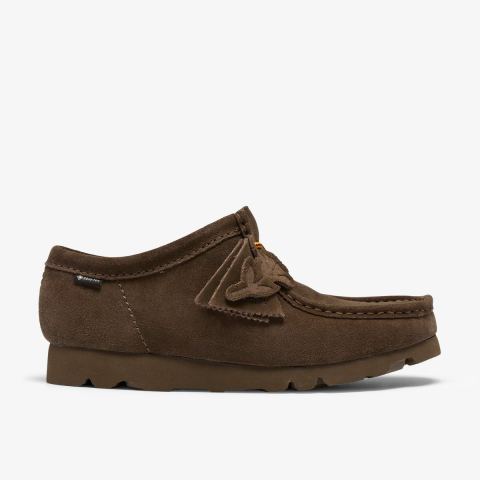 Wallabee Gore-Tex — Dark Olive Suede