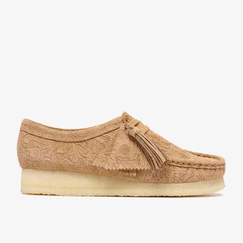 Wallabee — Light Tan Embossed