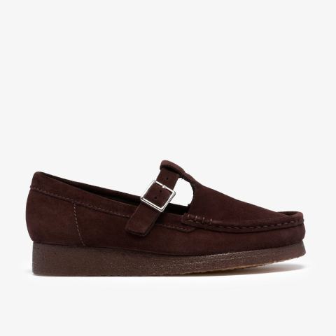 Wallabee T-Bar — Chocolate Suede
